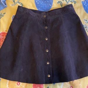Bagatelle suede skirt